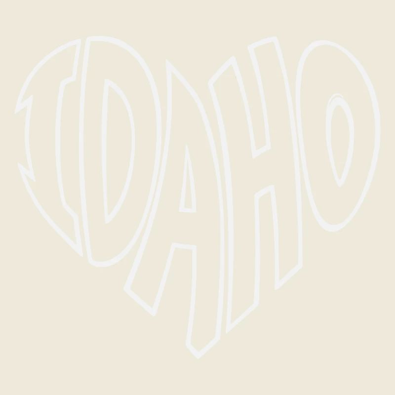Idaho Heart Lettering