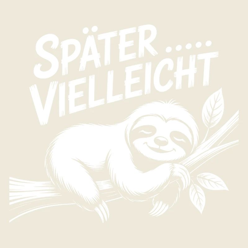 Später Vielleicht Faultier