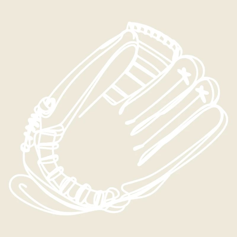 Baseball Handschuh Skizze