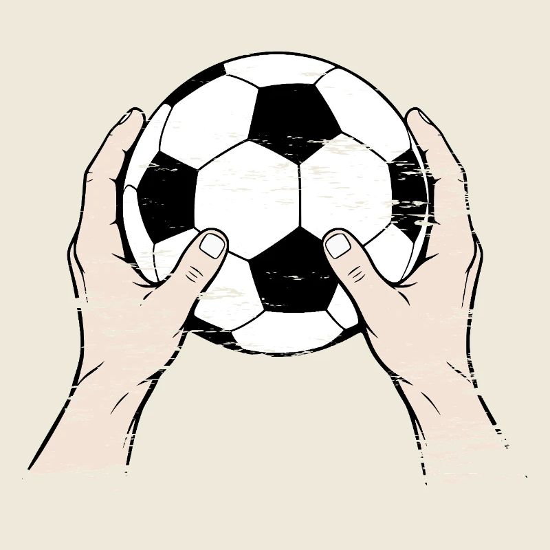 Fußball in Händen used