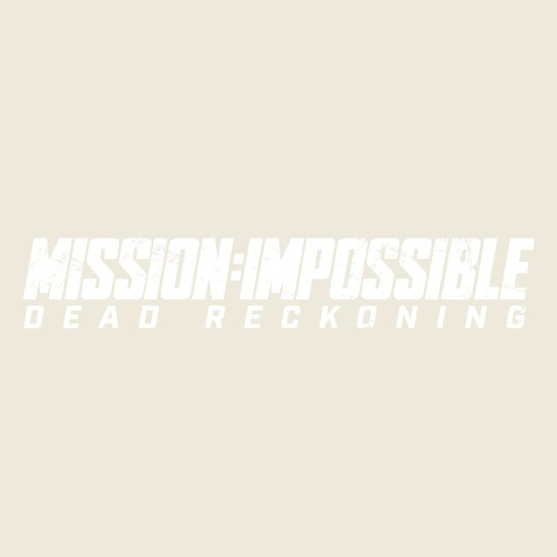 Mission Impossible Dead Reckoning Logo En Blanc