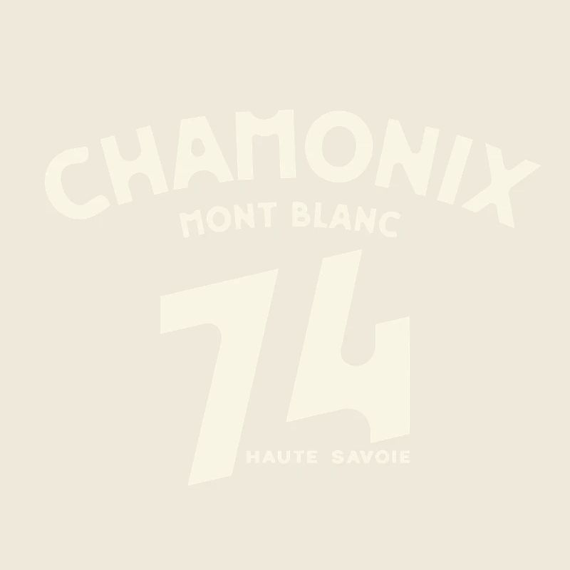 Logo Vintage Chamonix 14 Haute Savoie