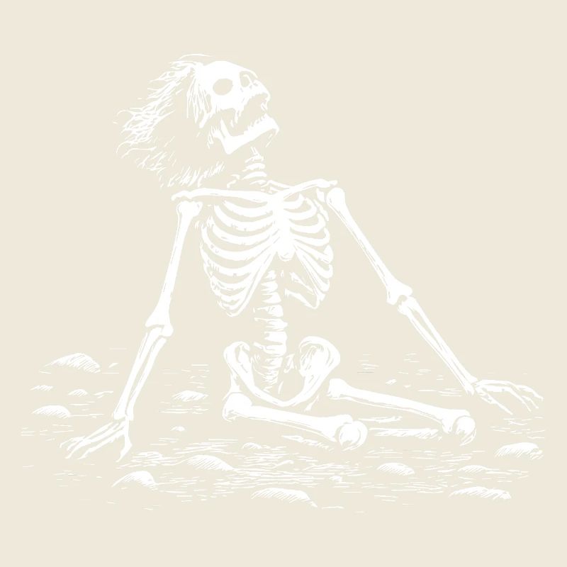 Skeleton Art Dark Gothic Design Mystical