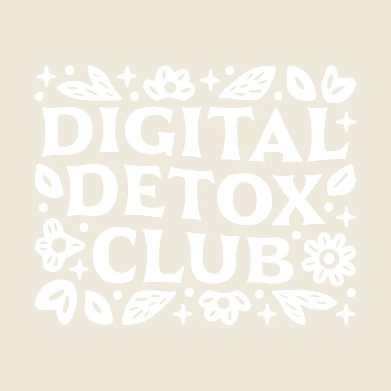 Digital detox club support group funny reminder