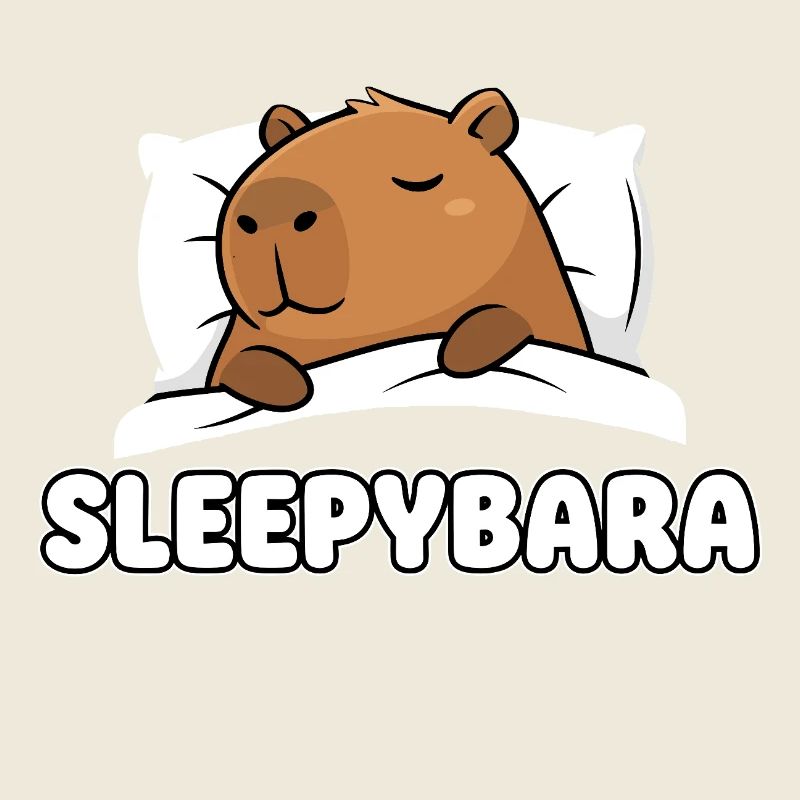 Sleepybara - Mignonne capybara endormie