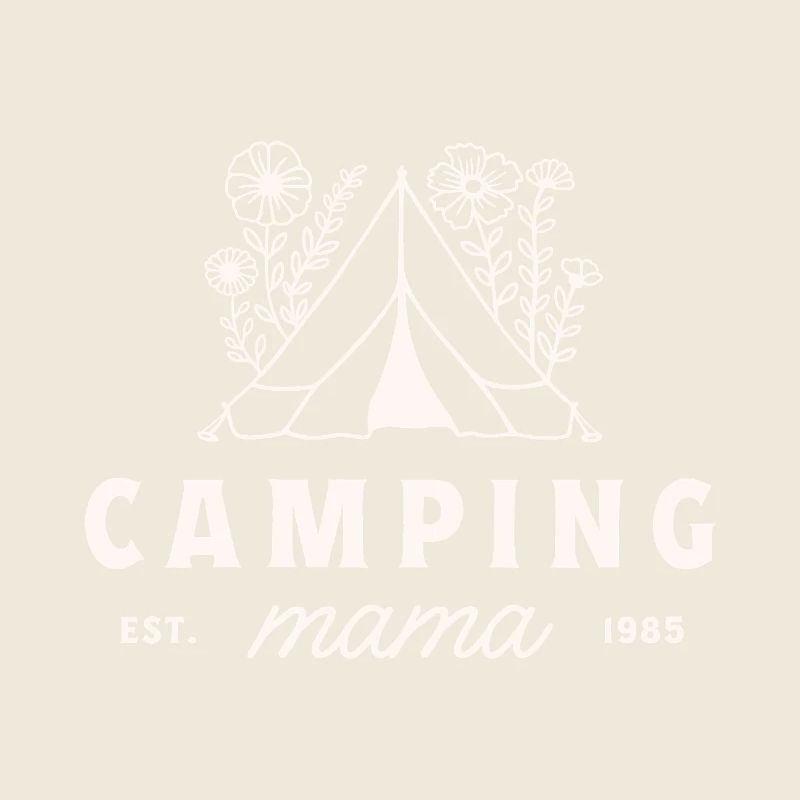 Camping Mama Mama Camper Mutter Vintage-Blumenzelt