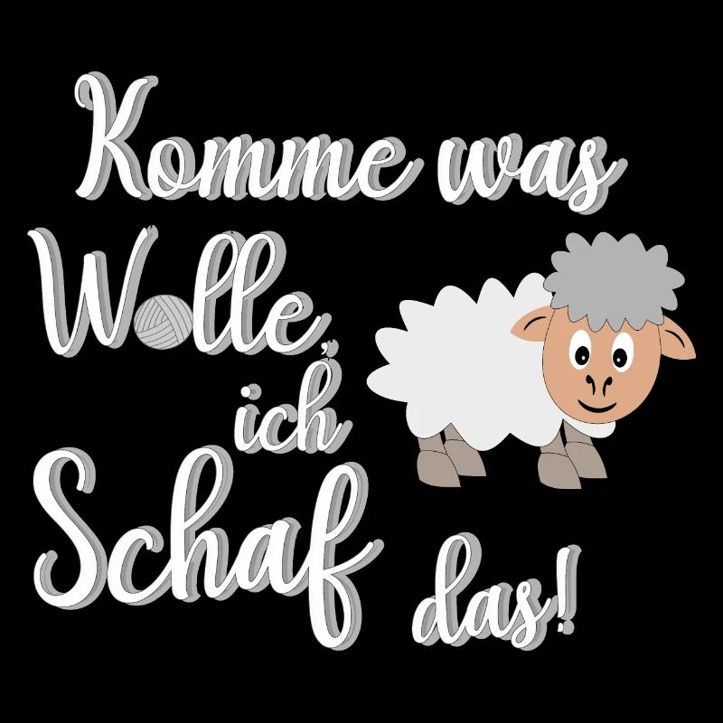 Ich schaffe das, ich Schaf das lustiges Motiv