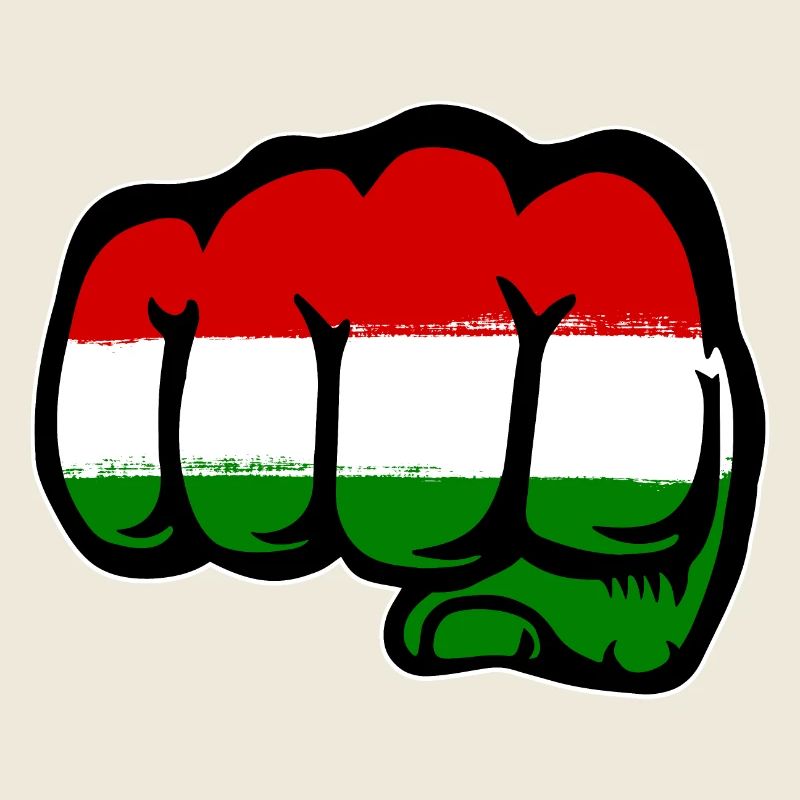 Ungarn Flagge Hand Faust