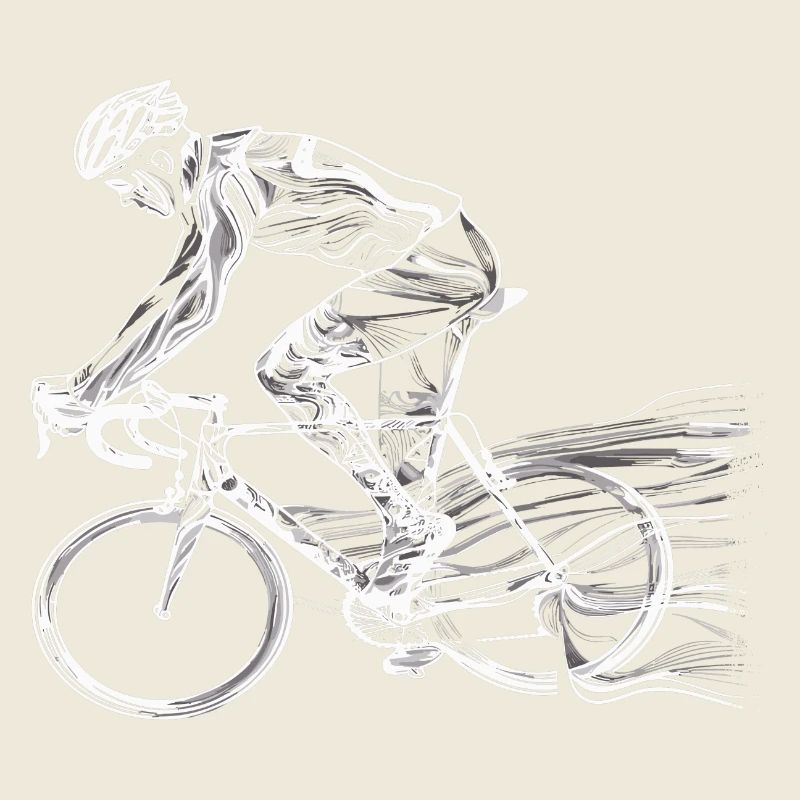 Fahrradfahrer Skizze