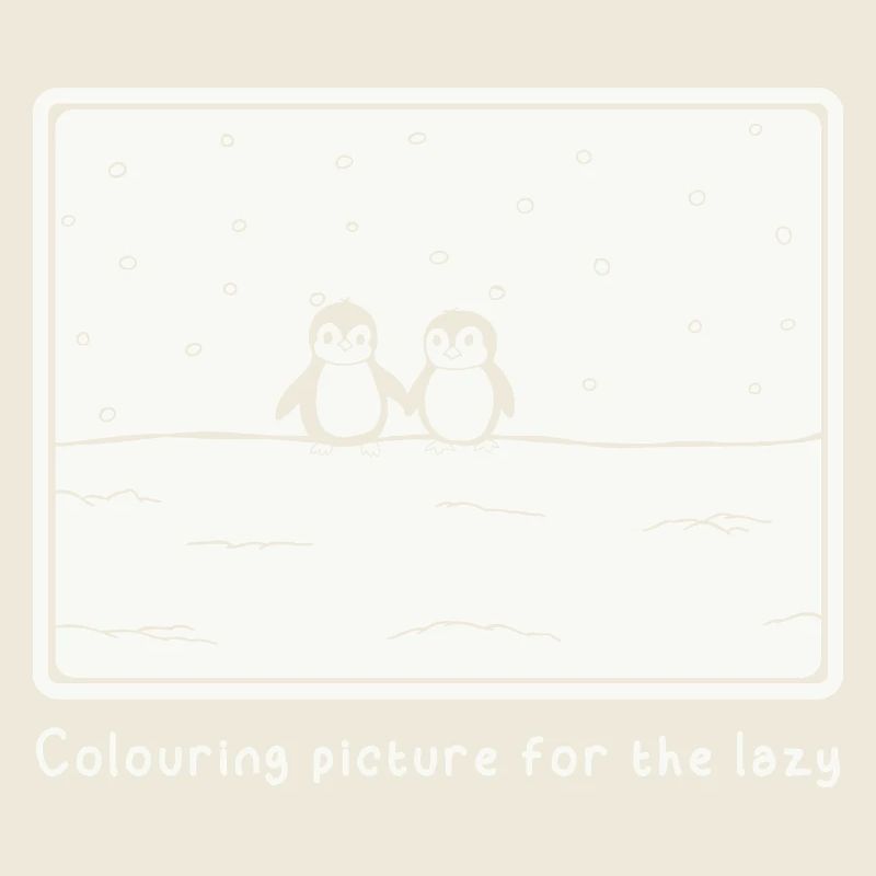 Coloring page for the lazy