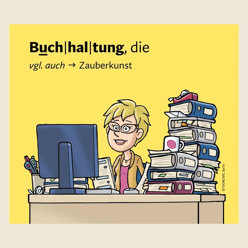 Buchhalterin, Comicfigur