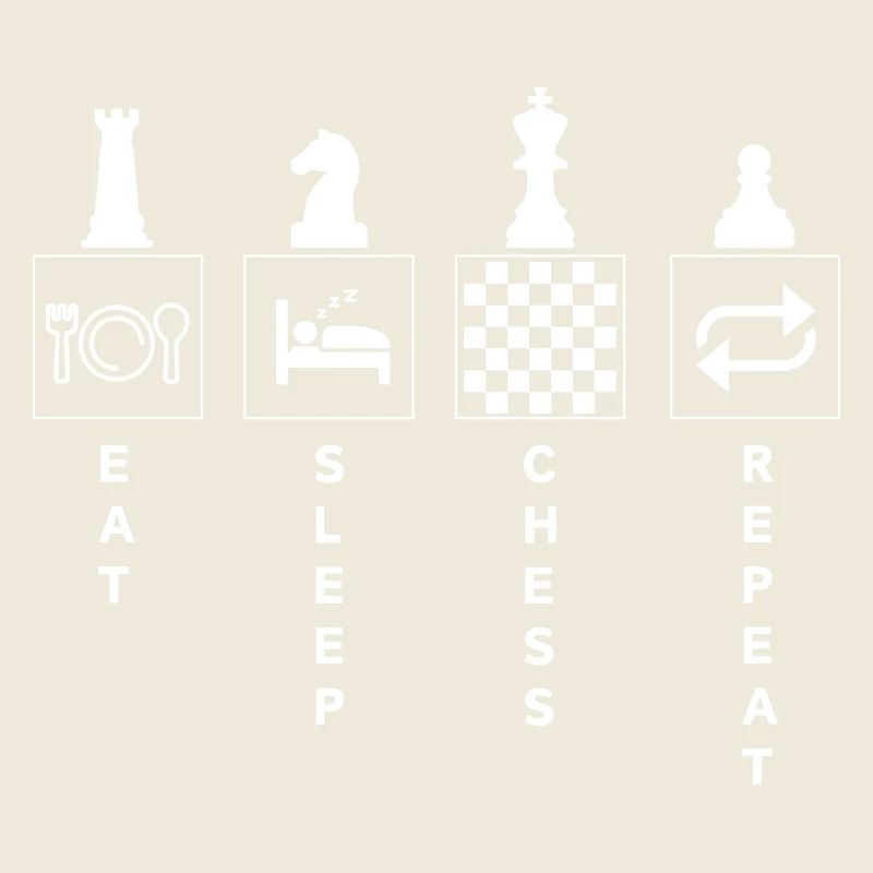 Drôle d’échecs citation manger dormir répéter