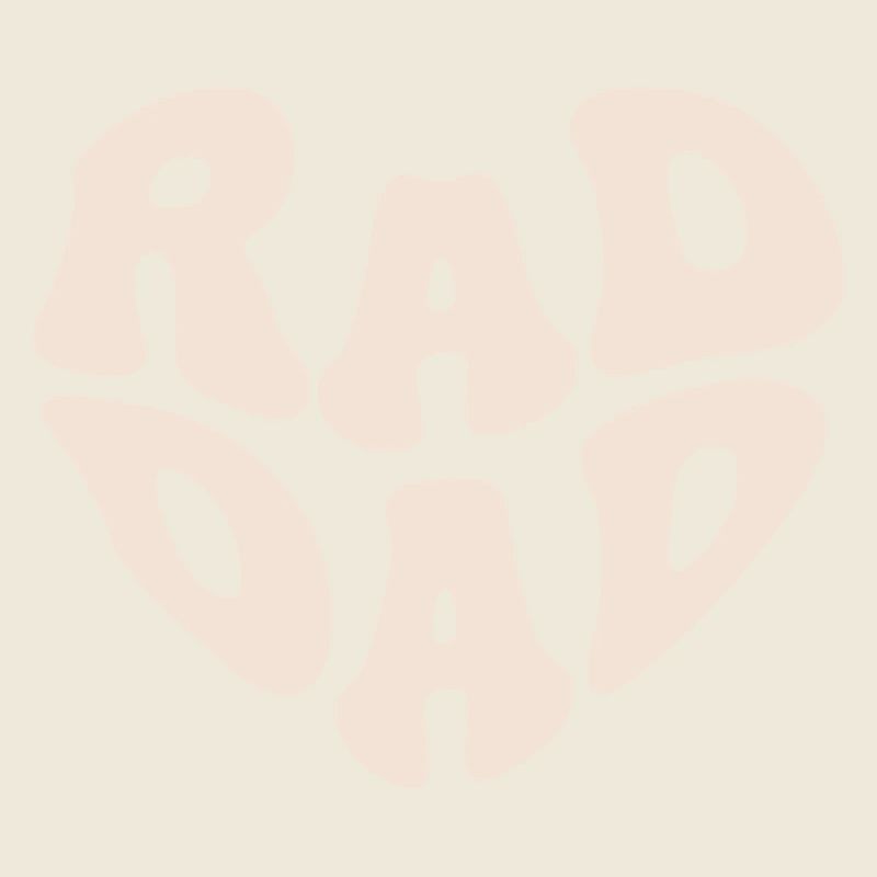 Retro Rad Dad Heart - Cool Father (Custom Color)