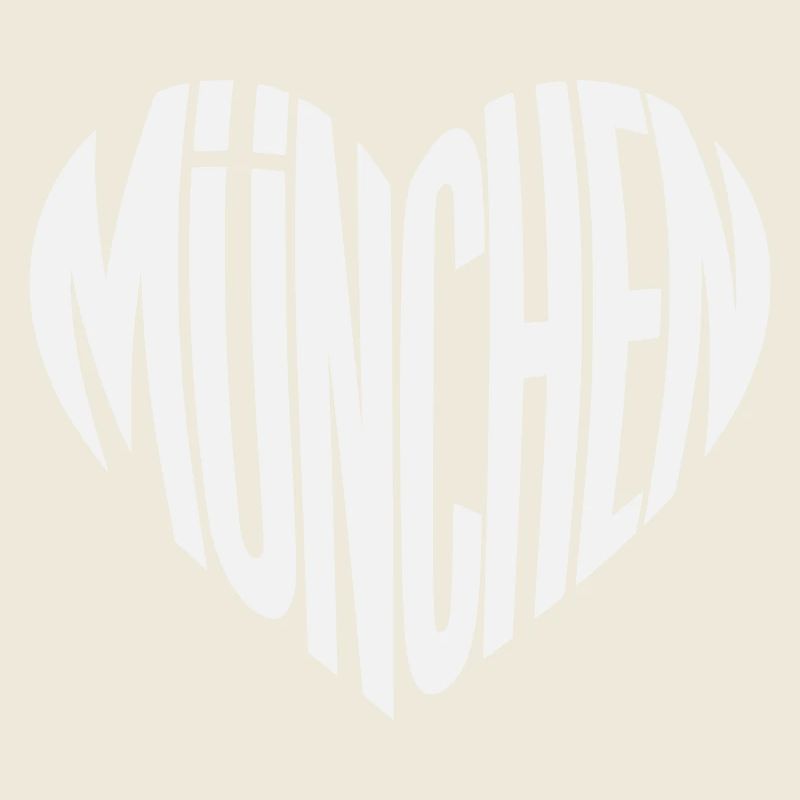 Munich Heart Silhouette - Design Color Variable