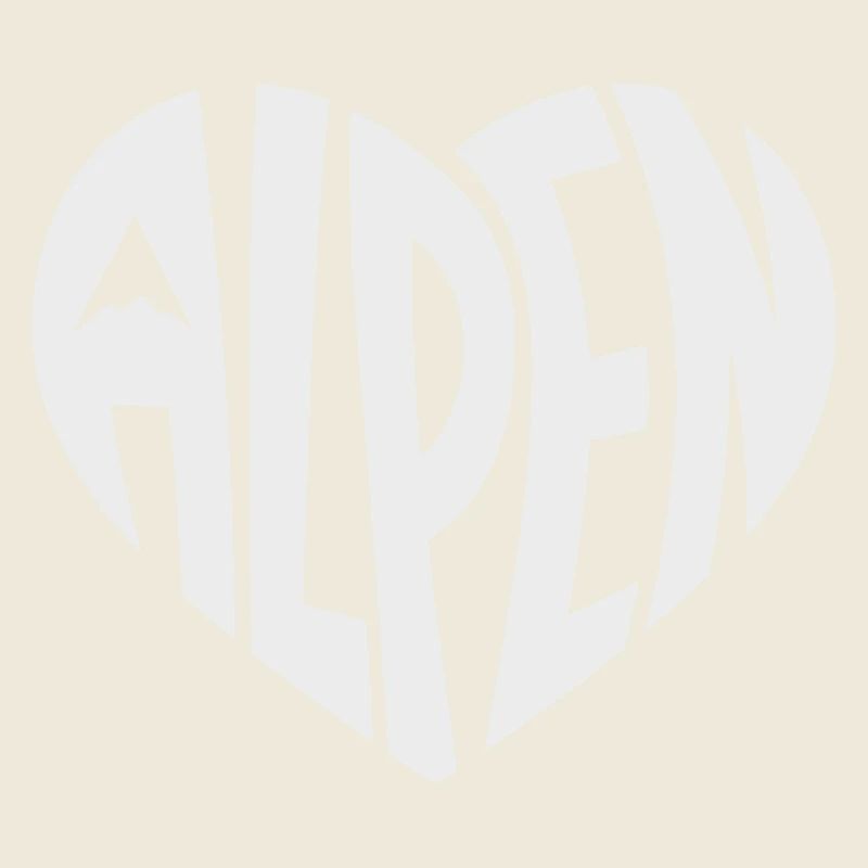 Alpen Herzdesign - Designfarbe variabel