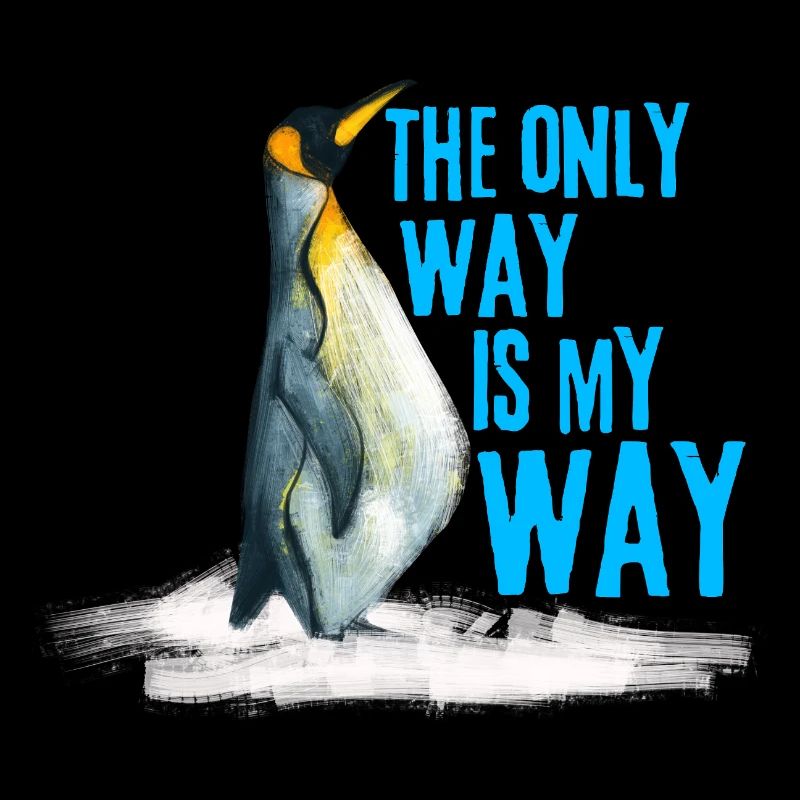 Funny Nihilist Penguin Meme T-shirt Walking Away 