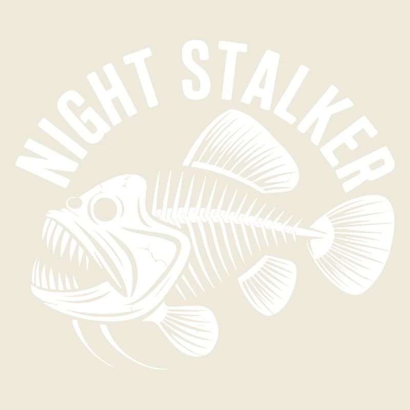Canne à pêche Poisson Squelette Squelette Nightstalker Os Predator Canne à pêche