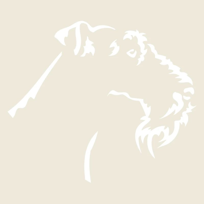 Foxterrier Kopf "Black Edition"