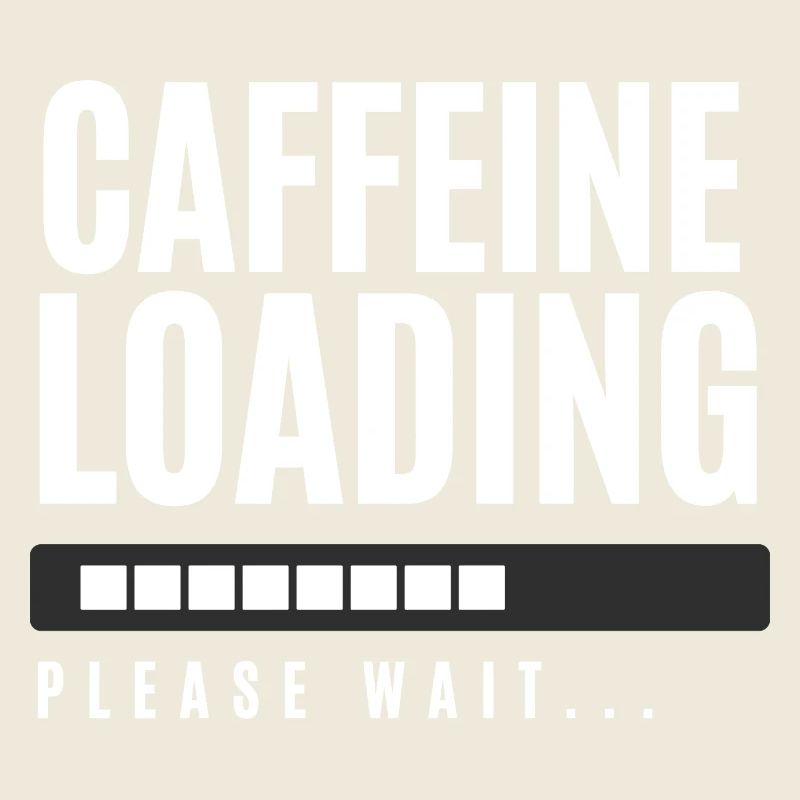 Koffein laden Bitte warten