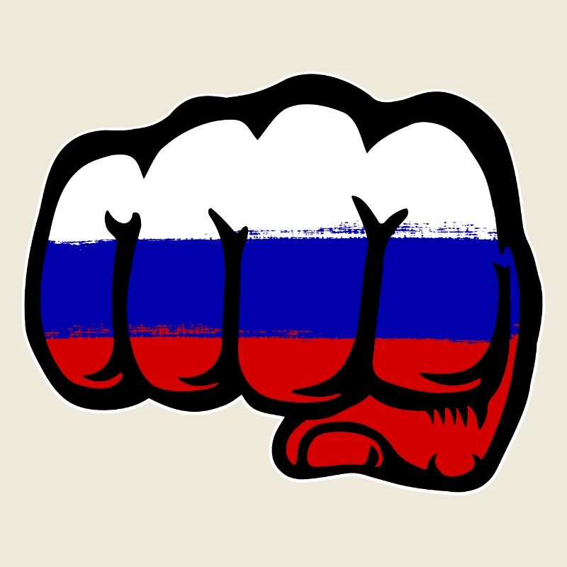 Russland Flagge Hand Faust