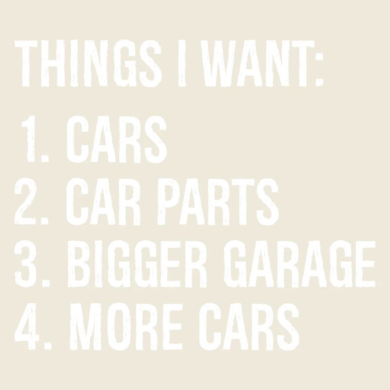 Dinge, die ich will Autos Autoteile größere Garage Autos