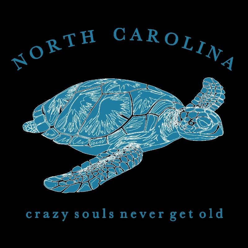 Nord Carolina Schildkröte Silhouette