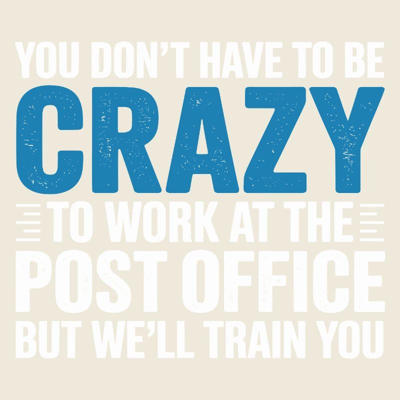 Lustiger Postbote Postpostangestellter