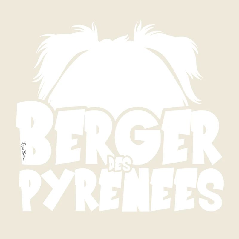 silhouette berger pyrenees blanc2