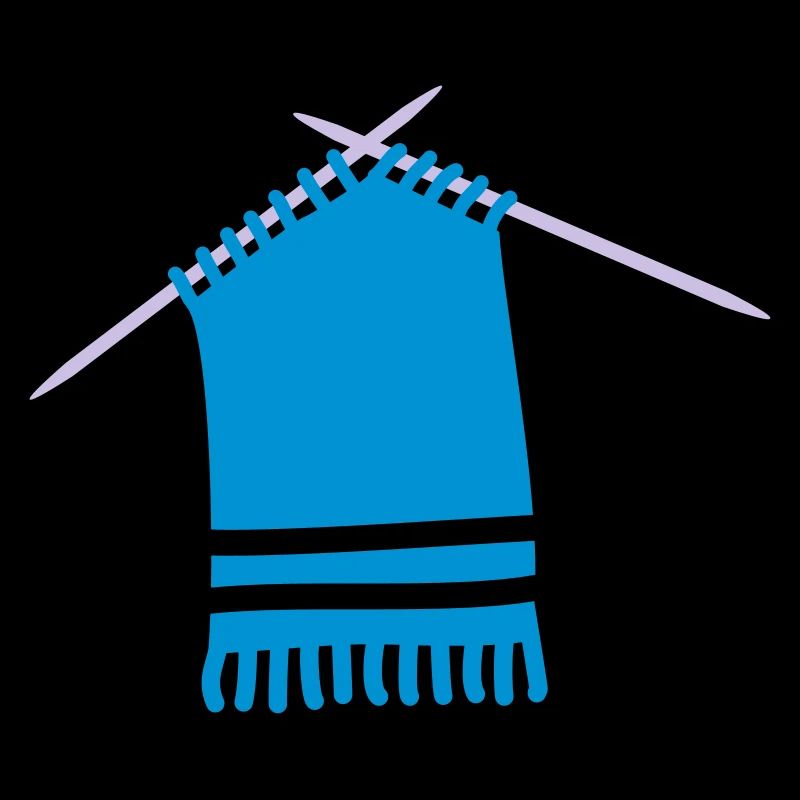 Farbiger Wollschal mit Strickmuster