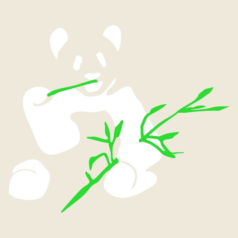 Panda mit Bambus