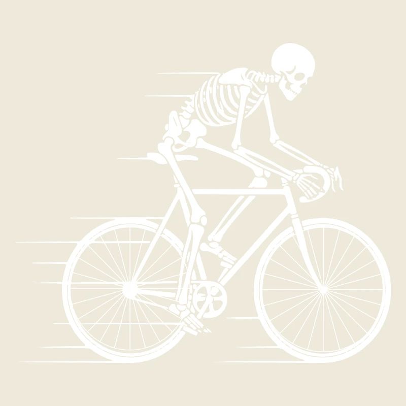 Skeleton Cyclist in Motion