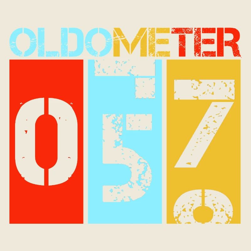 Oldometer 57 Retro 57. Geburtstagsgeschenk Papa Vater