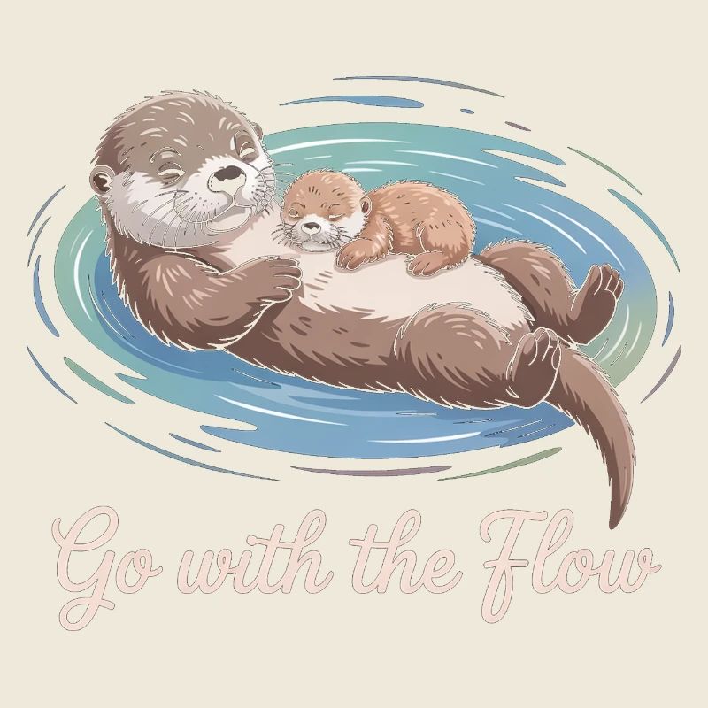 Otter-Duo geht mit dem Strom