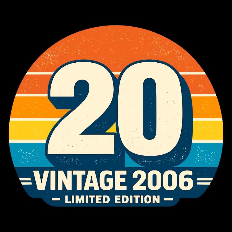 Vintage 2006 Regenbogen Runde