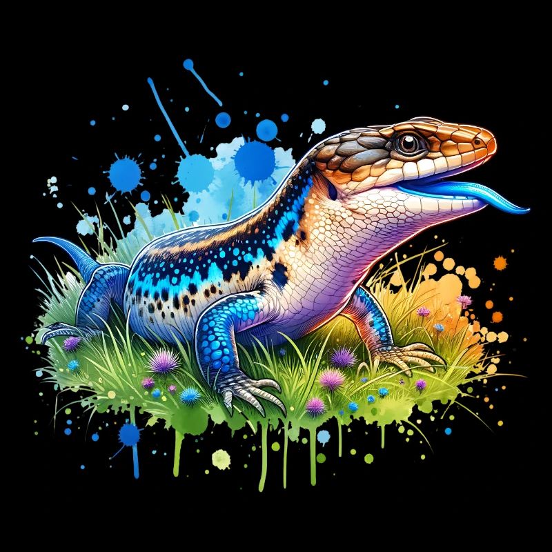 Blauzungenskink Geschenk