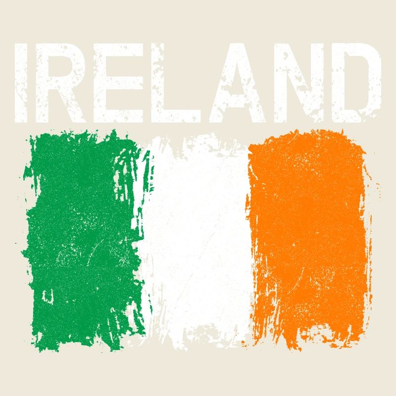 Grunge-Irland-Flaggendesign