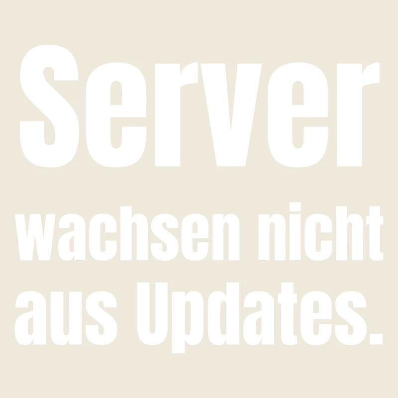Servers don't grow from updates.