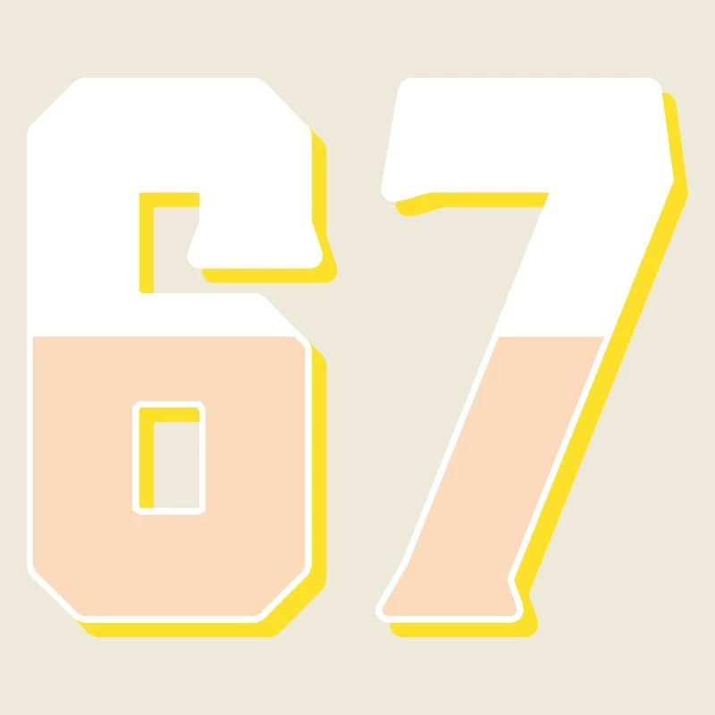 6 7 – Trendy minimalist text design,