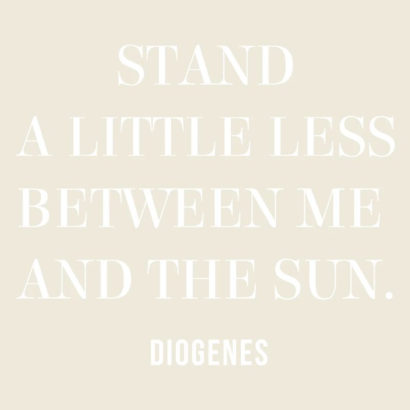 Zynisches Zitat von Diogenes