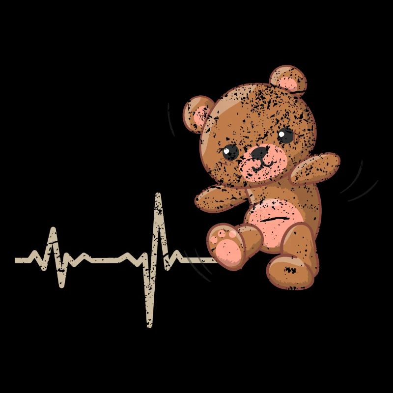 Geschenk Heartbeat Teddybär Knuddelbär
