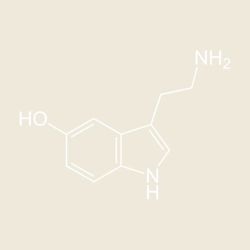 Serotonin structural formula