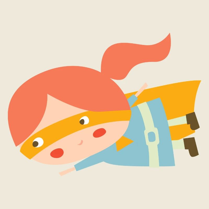 Fliegende Superheldin