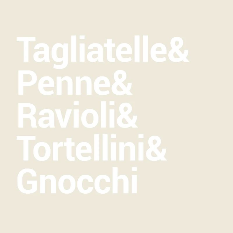 Pasta Culinary Typography Design