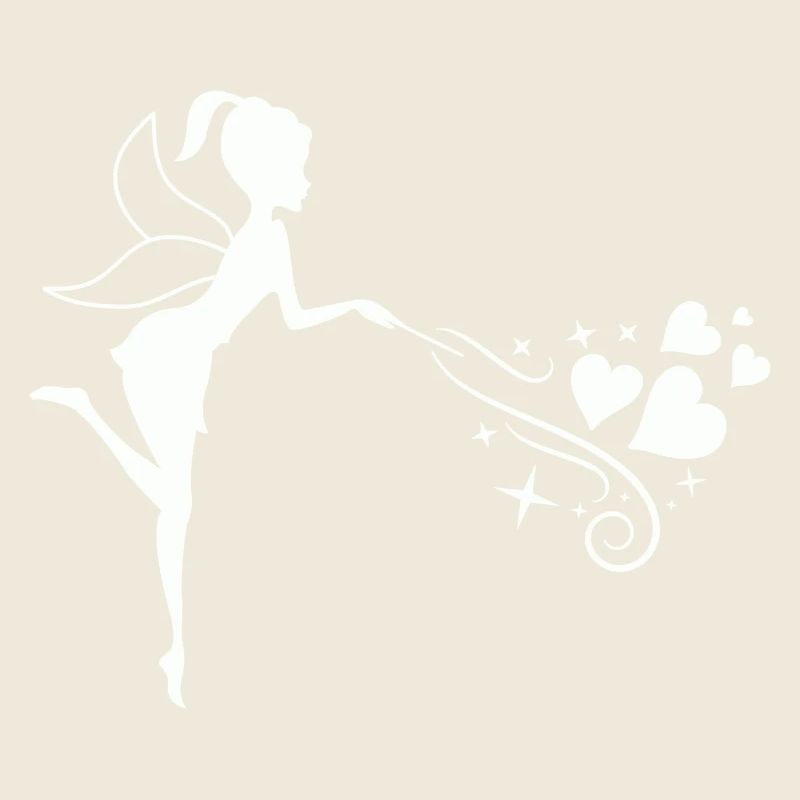 Fairytale fairy with heart magic