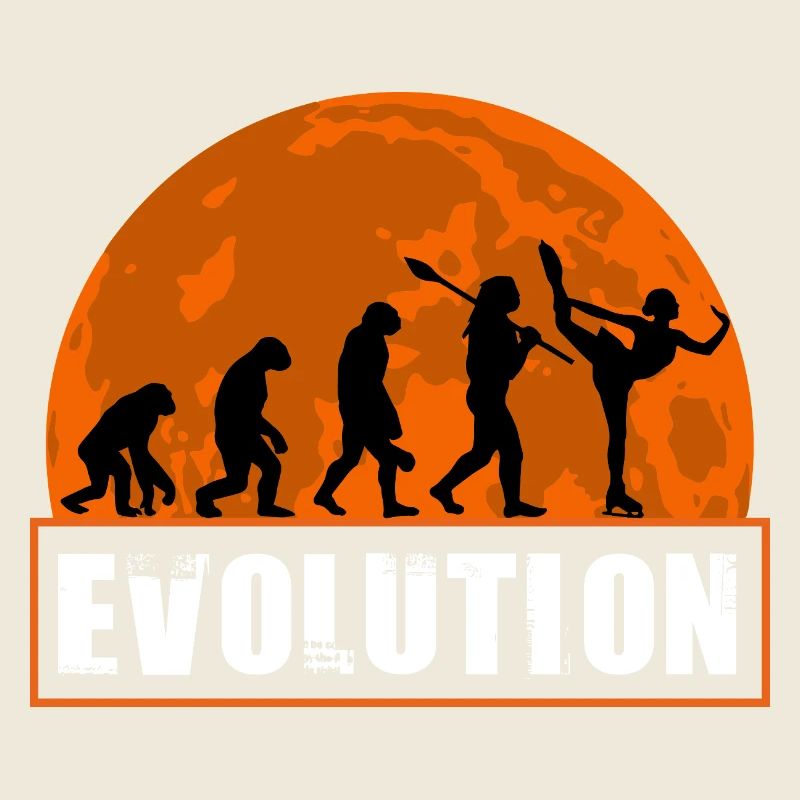 Entwicklung des Retro-Eiskunstläufers