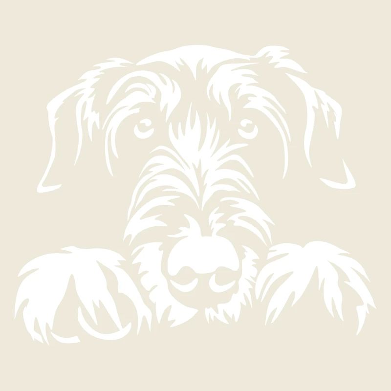 Irish Wolfhound Head « Édition noire »