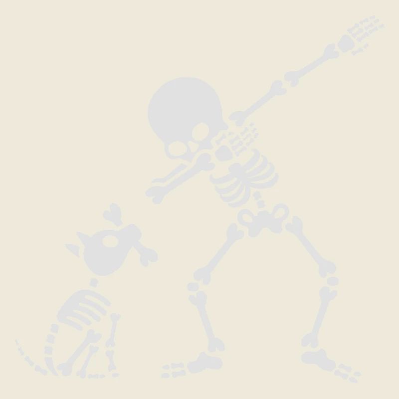 Dab dabbing skeleton Pet Dog Bone