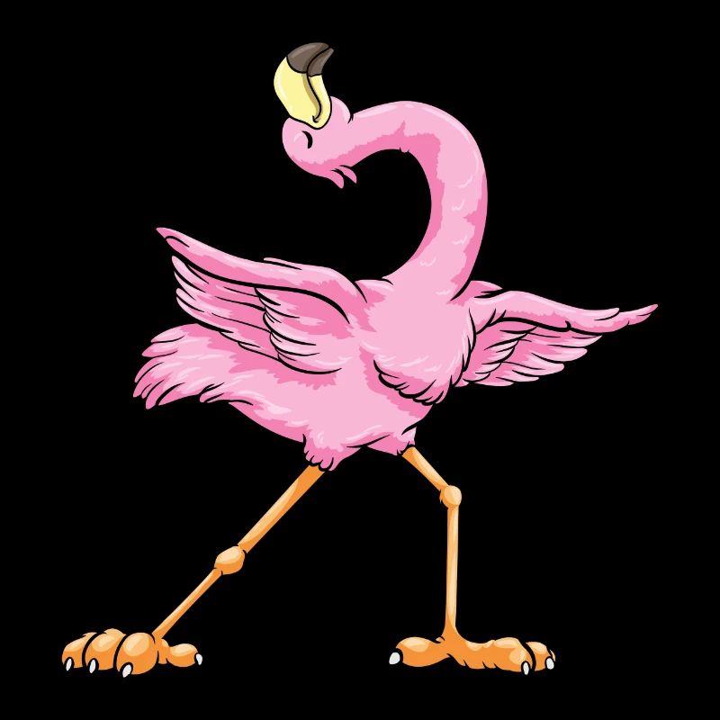 Flamingo faisant du yoga