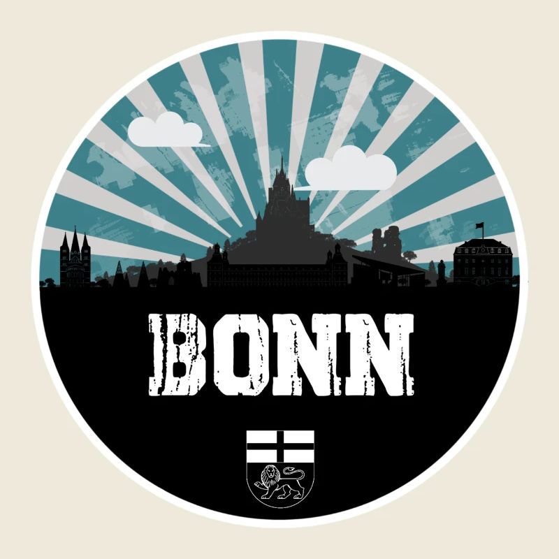 L’heure bleue de Bonn Skyline