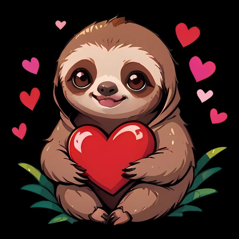 Give this cute sloth as a gift for Valentine's Day